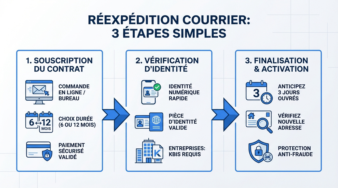 Procédure de réexpédition de courrier pour un déménagement