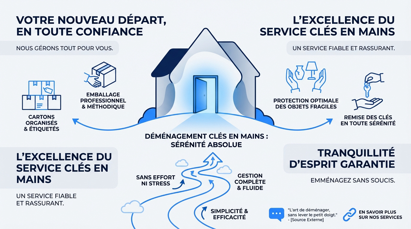 Équipe de professionnels Kalifrance réalisant un déménagement clés en mains sécurisé
