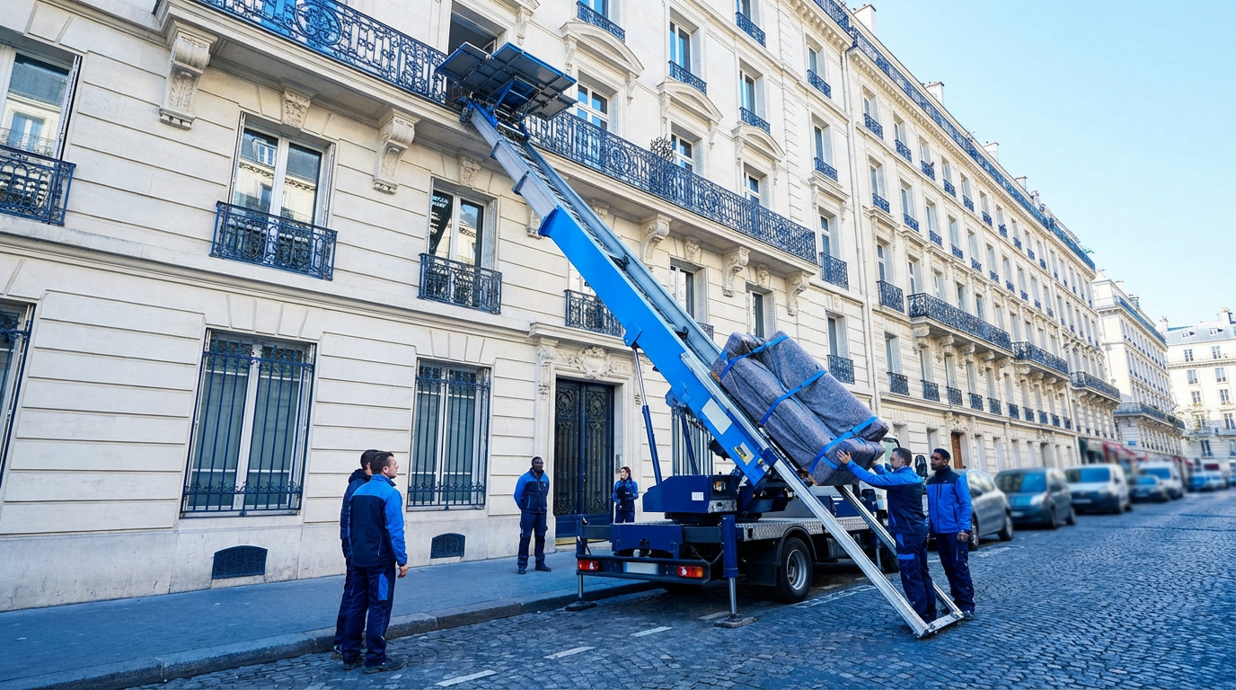 Déménagement avec monte-meubles à Paris | Avis et Pro
