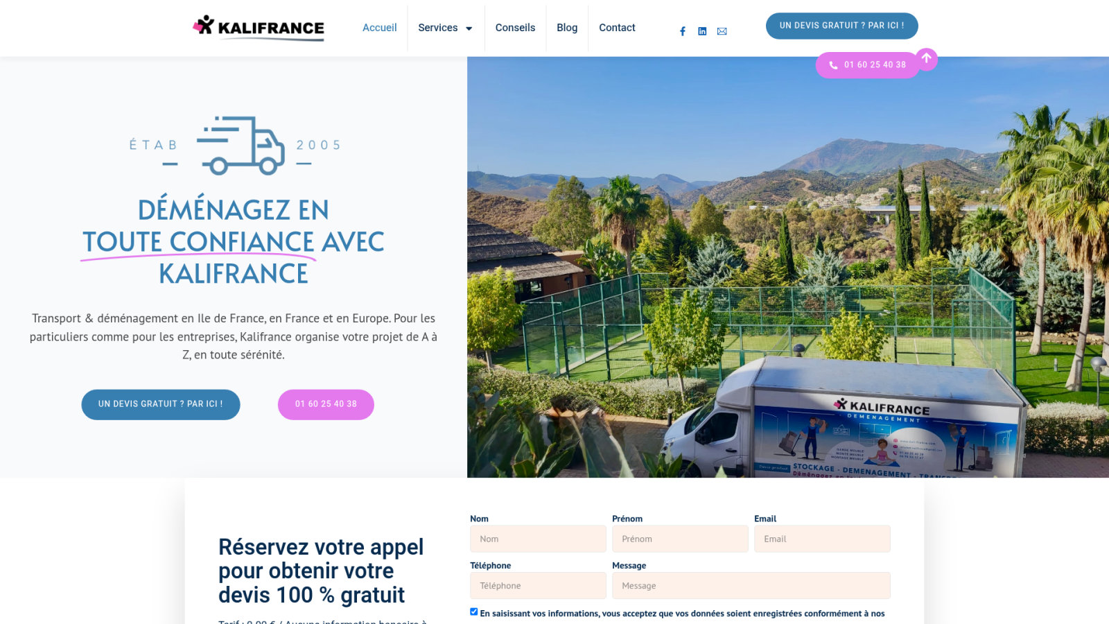 Préparation du client et garanties de service professionnel