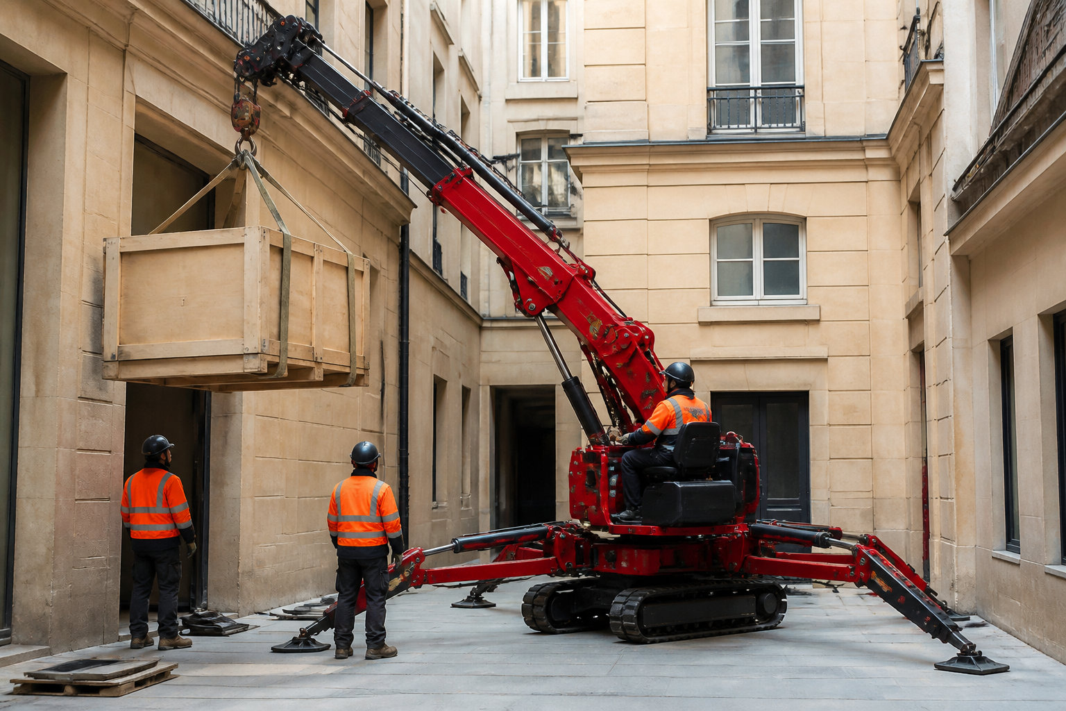 Processus d'intervention et matériel de levage technique