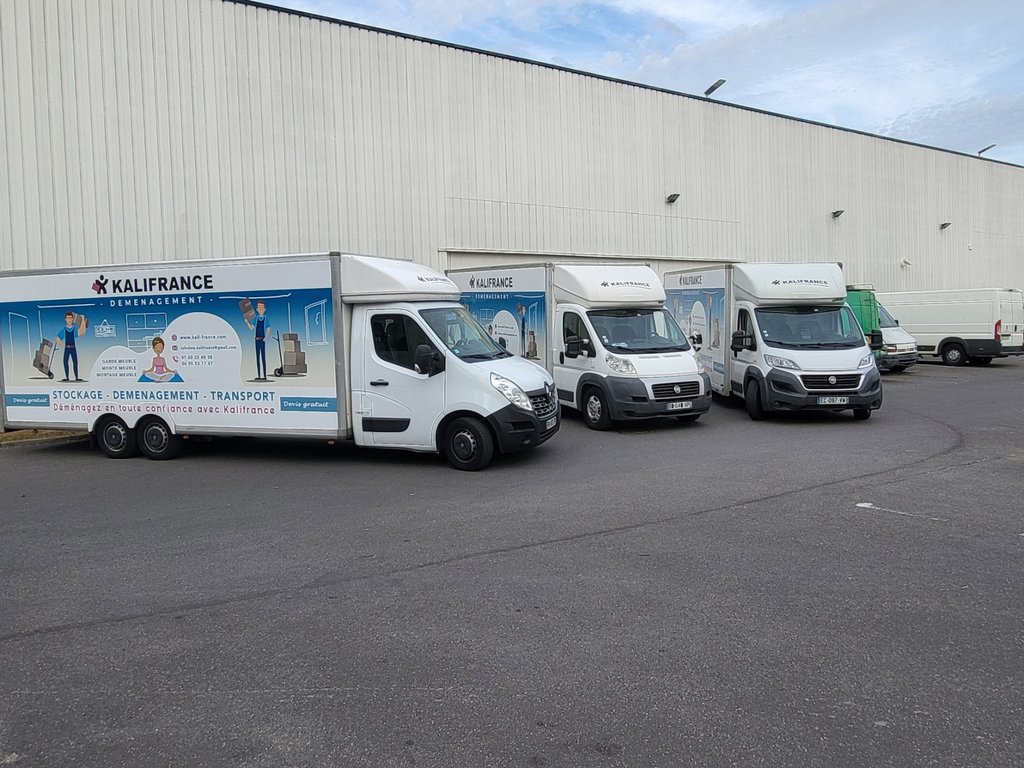 Flotte de camions de déménagement Kalifrance